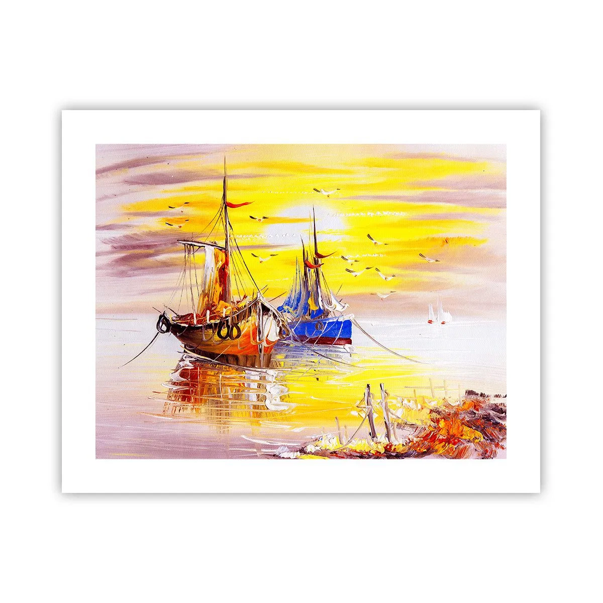 Poster - O binemeritată odihnă în port - 50x40 cm