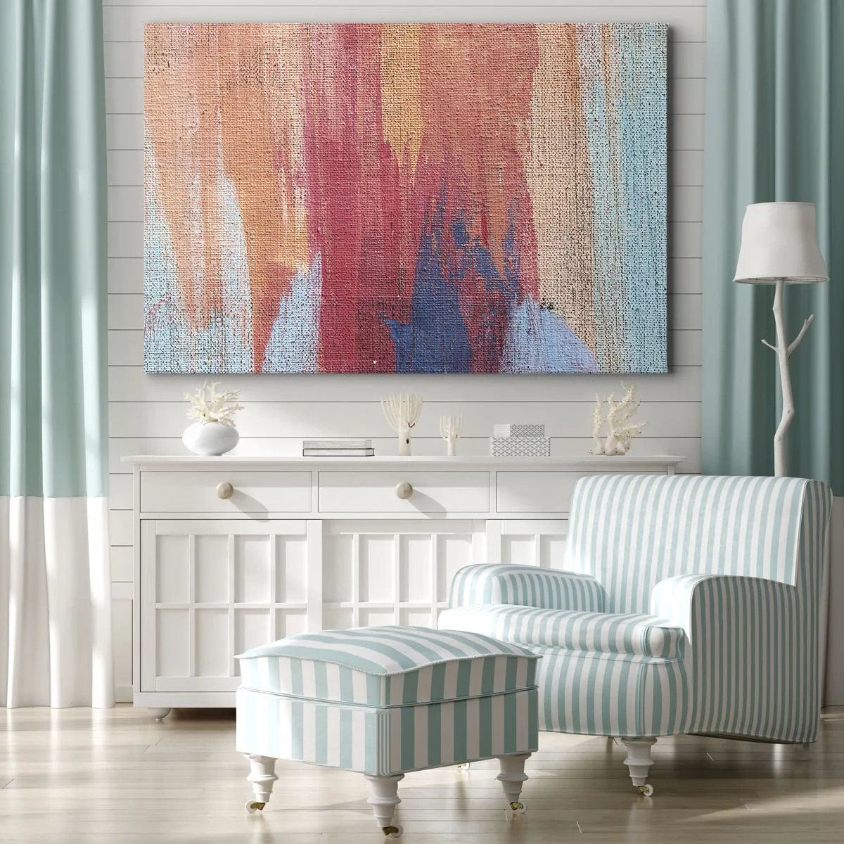 Tablou pe pânză - Plutind prin curcubeu - 120x80 cm