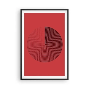 Poster în ramă neagră - Mișcare circulară - 61x91 cm