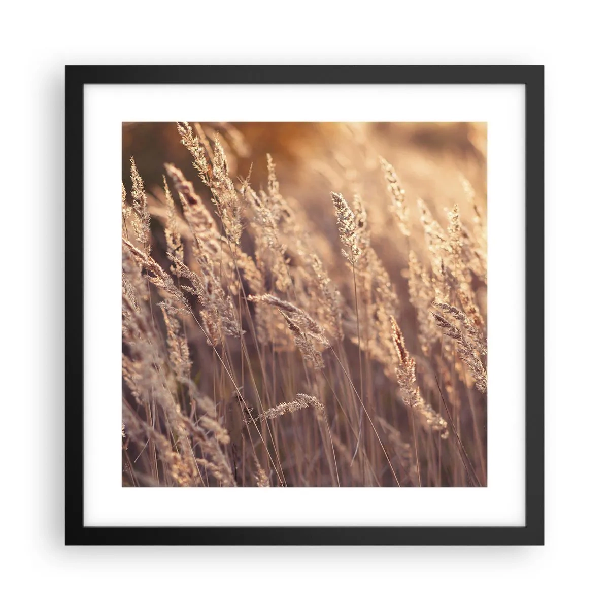 Poster în ramă neagră - Gata să întâmpine toamna - 40x40 cm