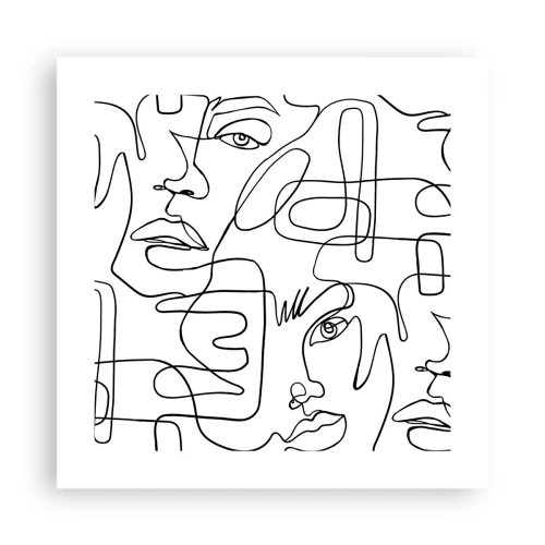 Poster - Într-o încurcătură de emoții - 40x40 cm