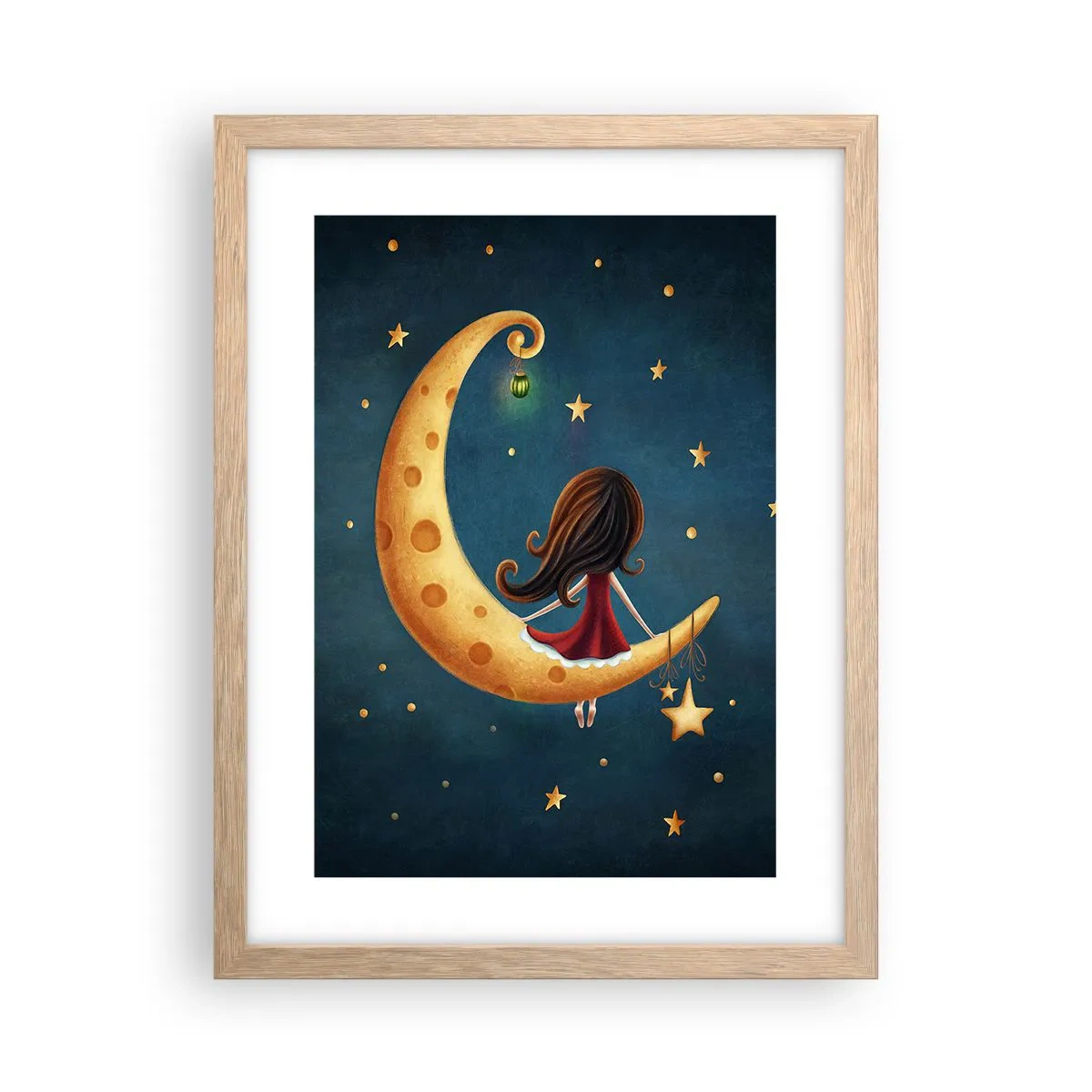 Poster în ramă de stejar deschis - A fost odată ca niciodată... - 30x40 cm