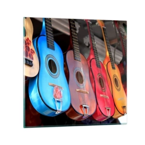 Tablou pe sticlă - Vibrații latino - 30x30 cm