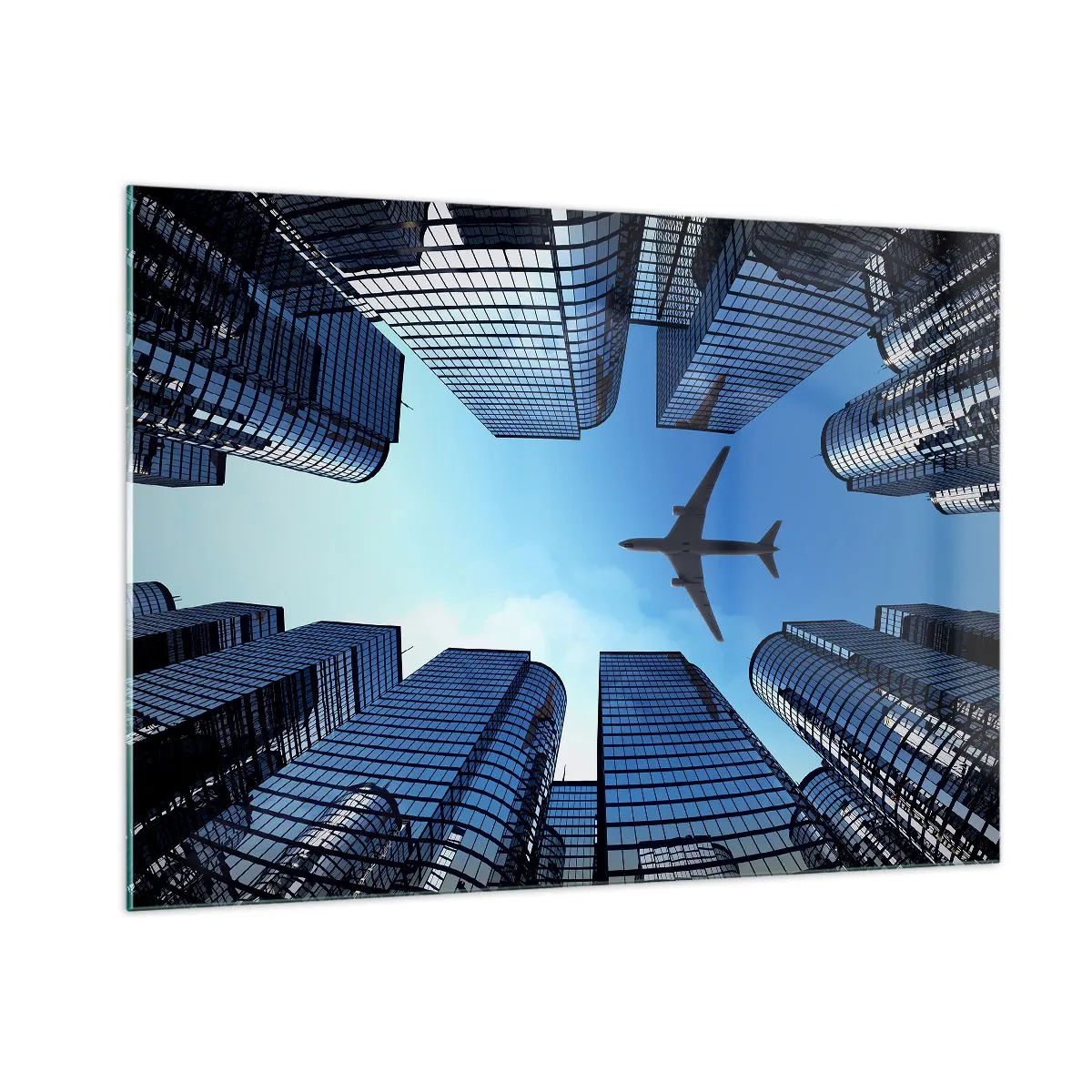 Tablou pe sticlă - Vedere de pe ravenă de sticlă - 100x70 cm