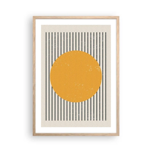 Poster în ramă de stejar deschis - Puterea simplității - 50x70 cm