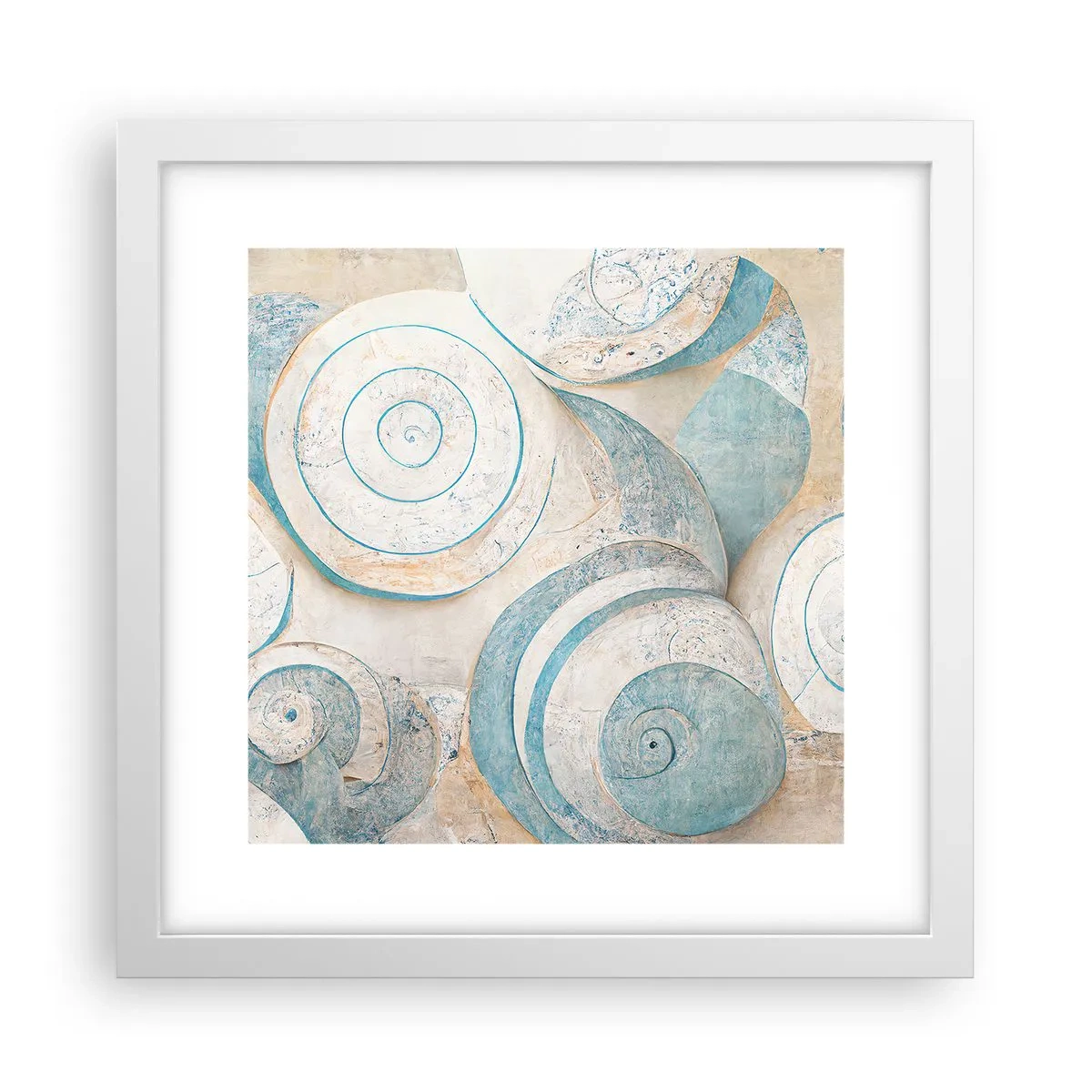 Poster în ramă albă - Ce ascunde cochilia? - 30x30 cm