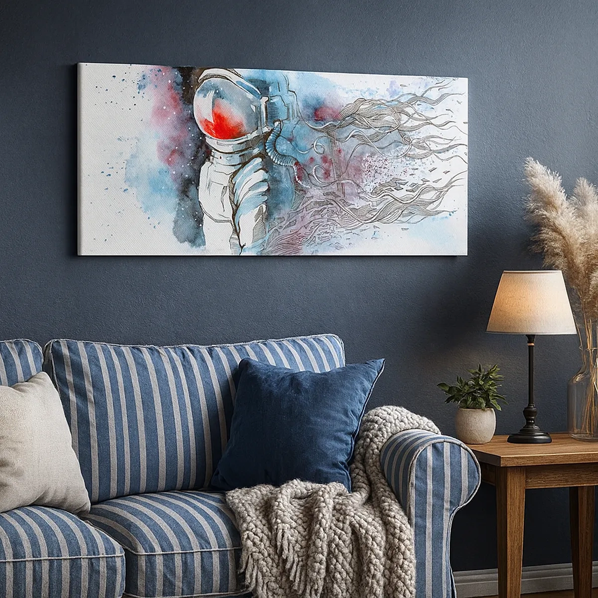 Tablou pe pânză - Singur cu cosmosul - 30x30 cm