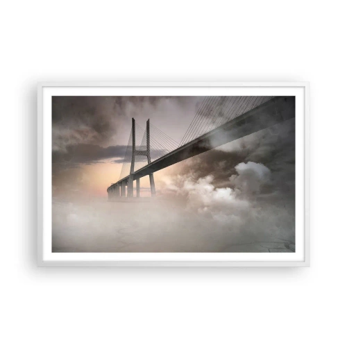 Poster în ramă albă - Lângă un râu care nu există - 91x61 cm