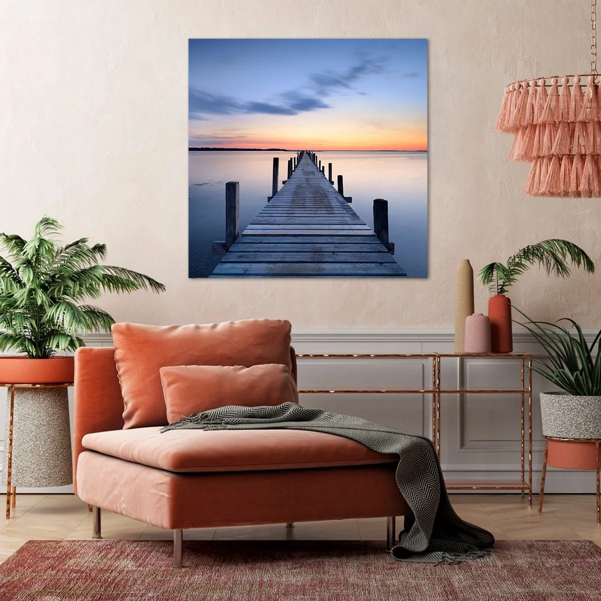 Tablou pe pânză - Calmul unui amurg senin - 70x70 cm