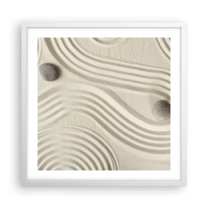 Poster în ramă albă - Atingere de căldură - 50x50 cm