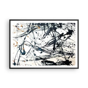 Poster în ramă neagră - Abstracție expresionistă - 100x70 cm