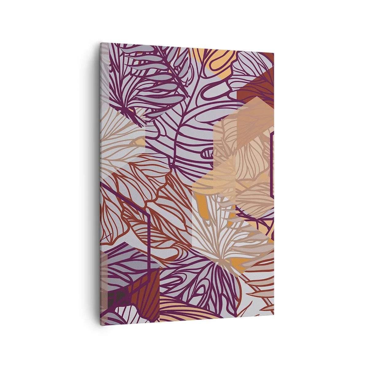 Tablou pe pânză - Relația imposibilă dintre geometrie și natură - 70x100 cm