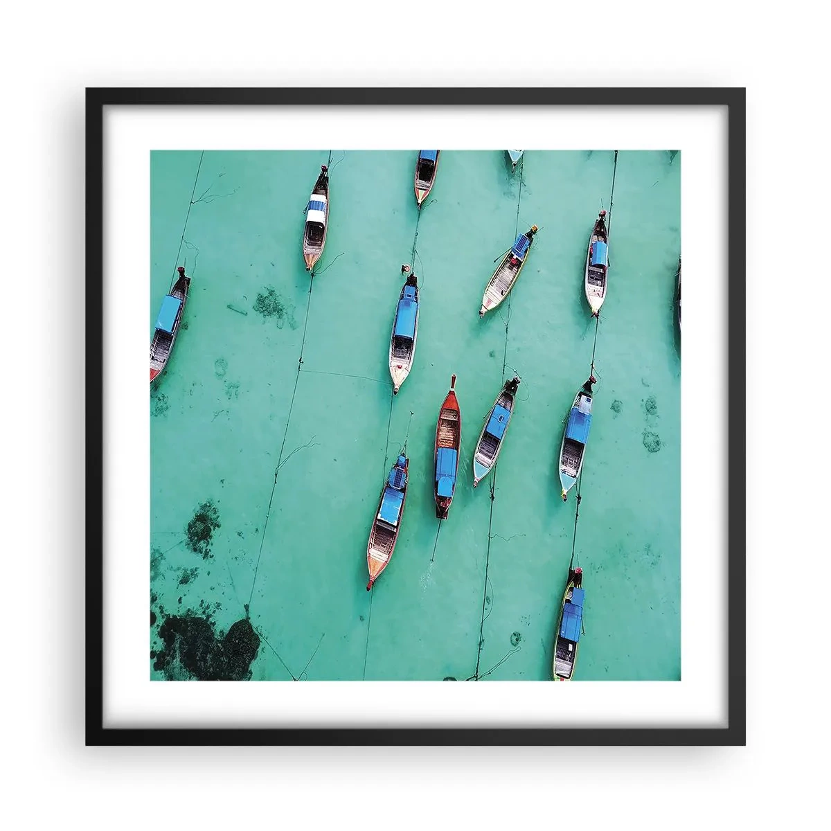 Poster în ramă neagră - În așteptare - 50x50 cm