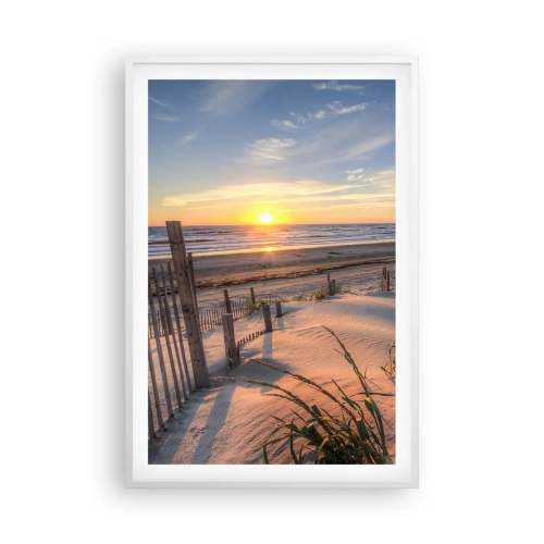 Poster în ramă albă - Strălucirea și umbra vântului - 61x91 cm