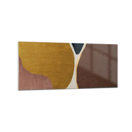 Tablou pe sticlă - Abstracție - un loc în spațiu - 120x50 cm