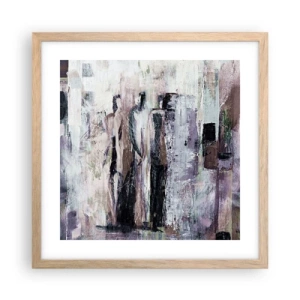 Poster în ramă de stejar deschis - Cei trei misterioși - 40x40 cm