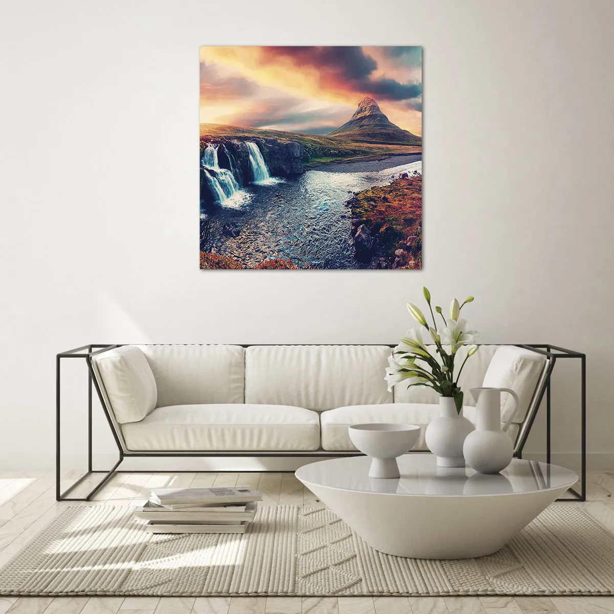 Tablou pe sticlă - În măreția naturii - 60x60 cm