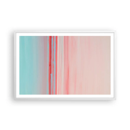 Poster în ramă albă - Abstracție în zori - 91x61 cm