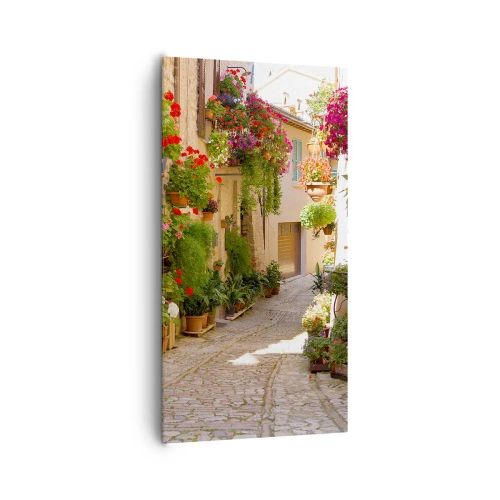 Tablou pe pânză - Într-un potop de flori - 65x120 cm