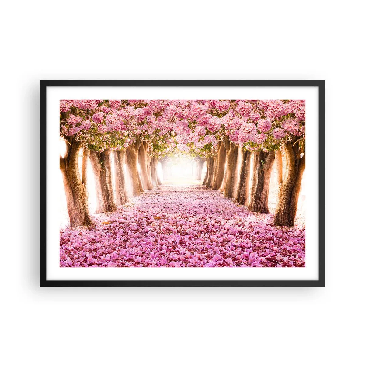 Poster în ramă neagră - Drumul spre paradis - 70x50 cm