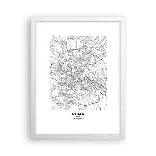 Poster în ramă albă - Cerc roman - 30x40 cm