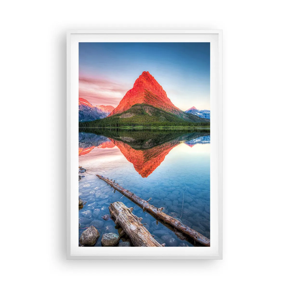 Poster în ramă albă - Căldură și frig - 61x91 cm