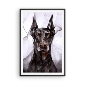 Poster în ramă neagră - Născut cu noblețe - 61x91 cm