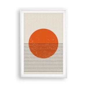 Poster în ramă albă - Întotdeauna soarele - 61x91 cm