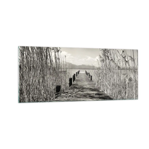 Tablou pe sticlă - În intimitatea ierburilor - 100x40 cm