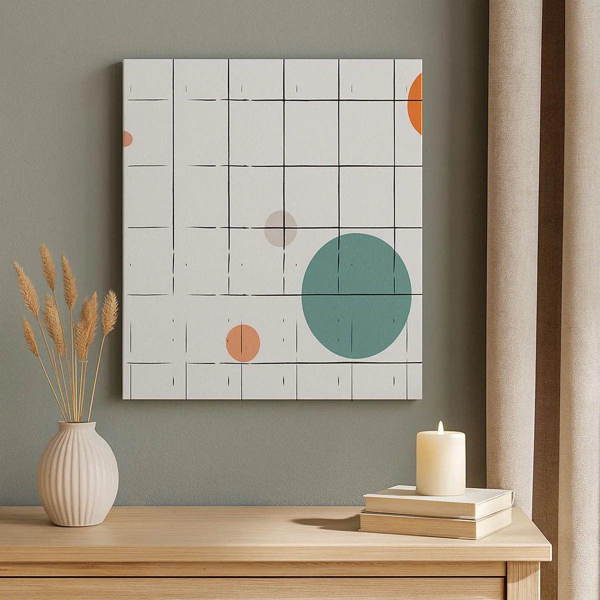 Tablou pe pânză - În capcană. Noi sau ele? - 30x30 cm