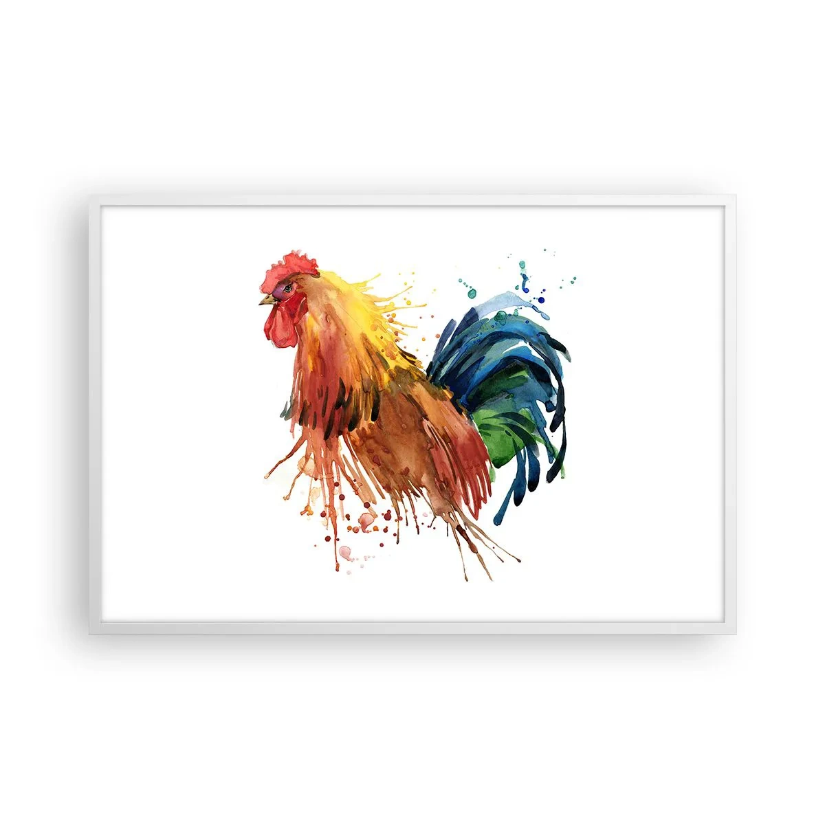 Poster în ramă albă - Haina regală, mândria regală - 91x61 cm