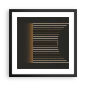 Poster în ramă neagră - Explorați întunericul - 40x40 cm