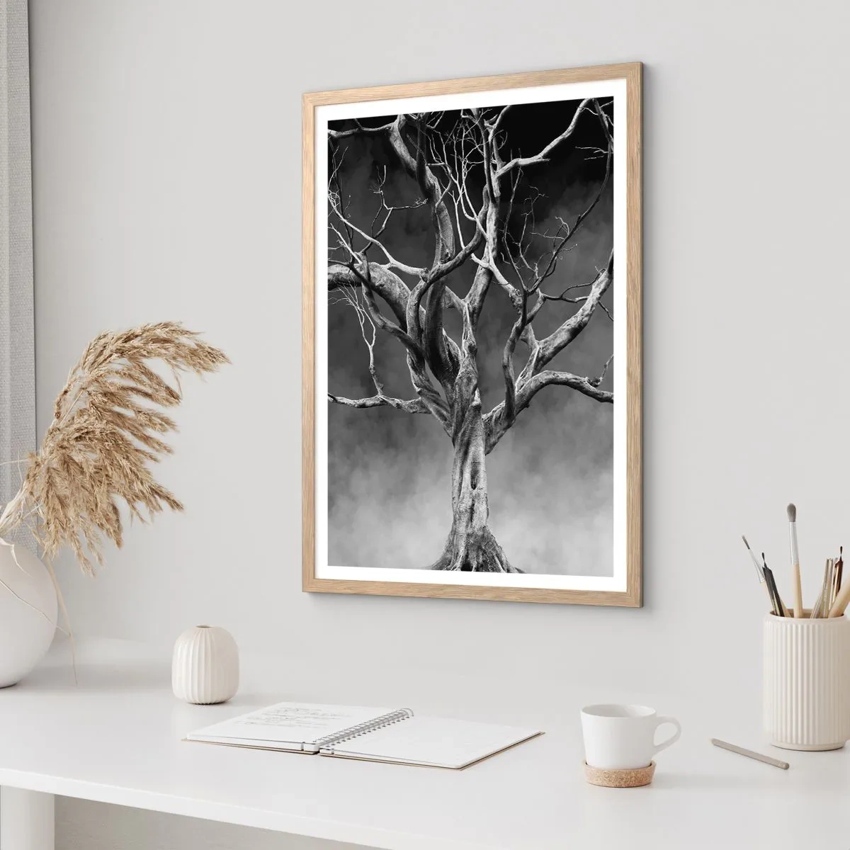 Poster în ramă de stejar deschis - Primare și sacre - 61x91 cm
