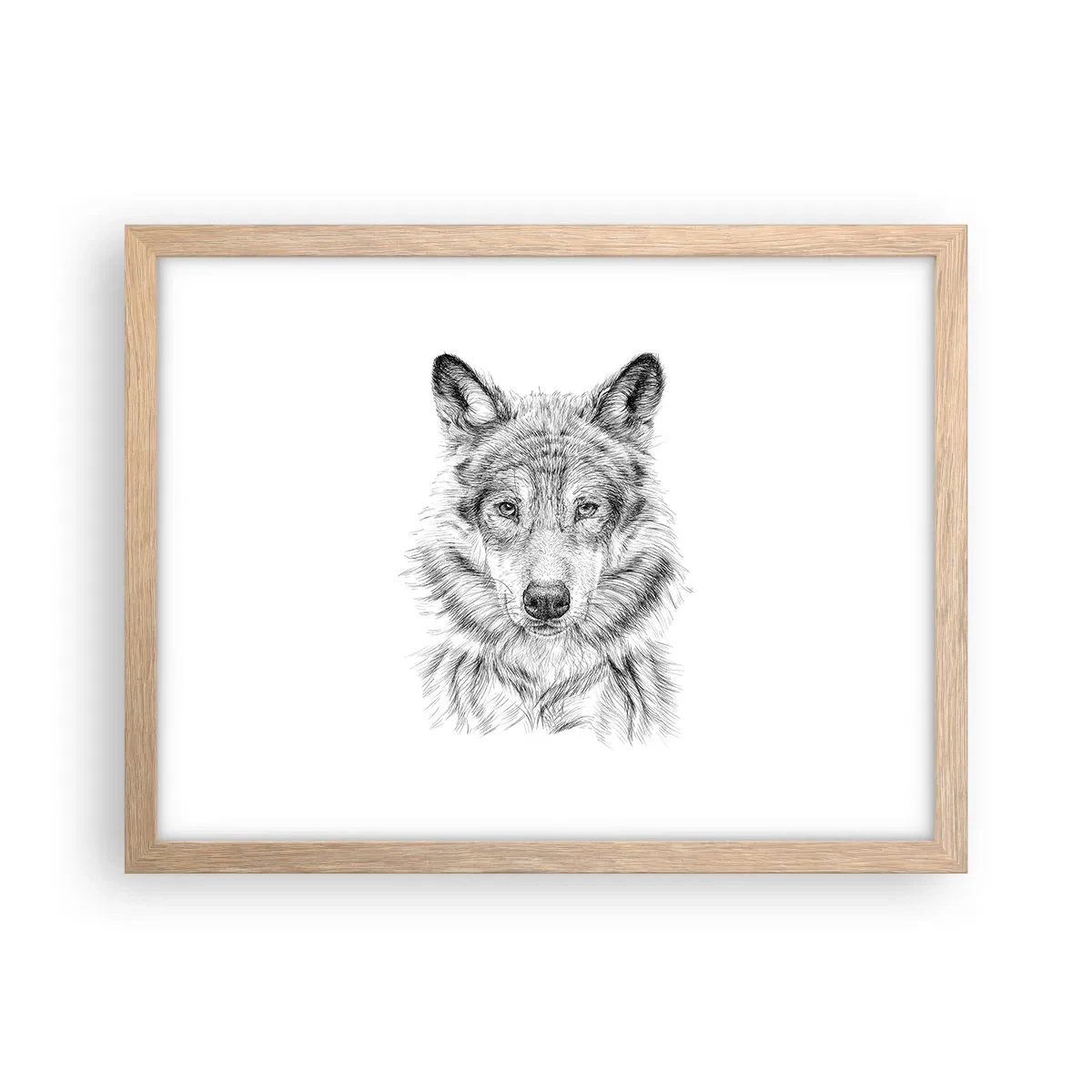 Poster în ramă de stejar deschis - Un lider înnăscut - 40x30 cm