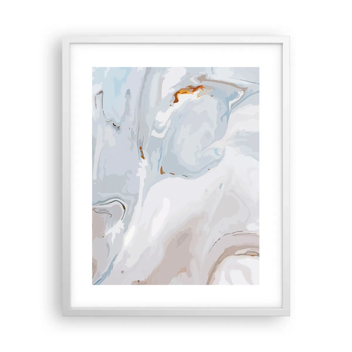 Poster în ramă albă - Albul ridicat - 40x50 cm