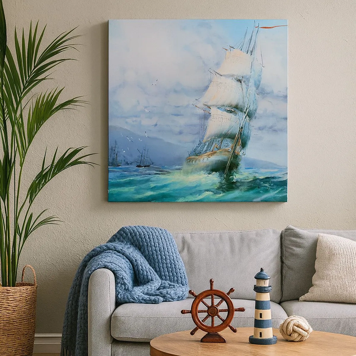 Tablou pe pânză - Vânturi bune - 30x30 cm