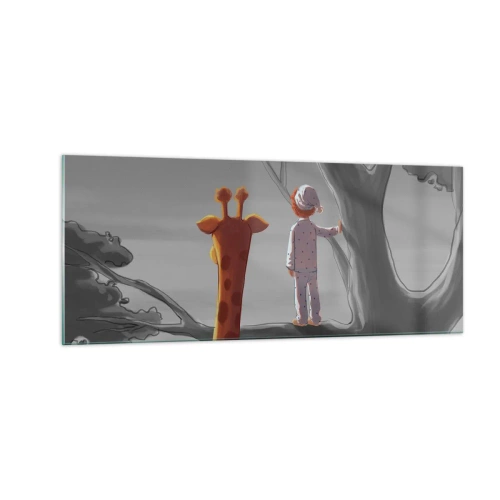 Tablou pe sticlă - Acest lucru se întâmplă cu adevărat - 100x40 cm