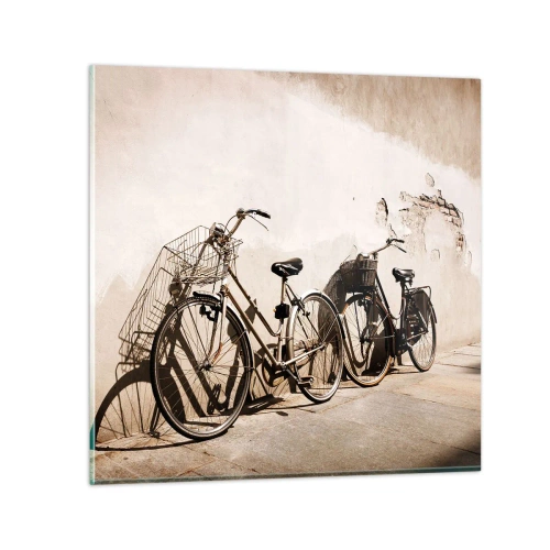 Tablou pe sticlă - Farmecul de neuitat al trecutului - 30x30 cm
