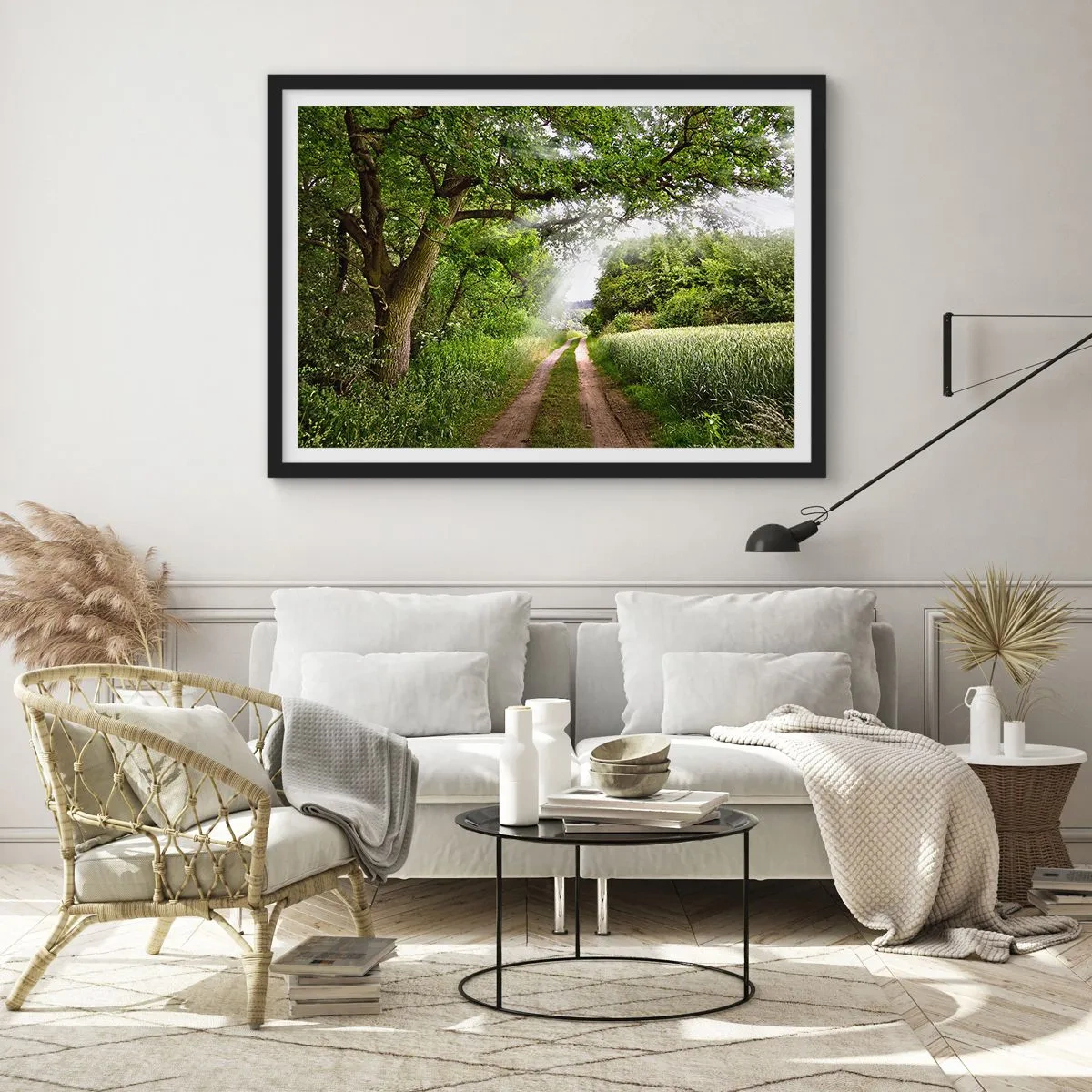 Poster în ramă neagră - Et in Arcadia ego - 70x50 cm