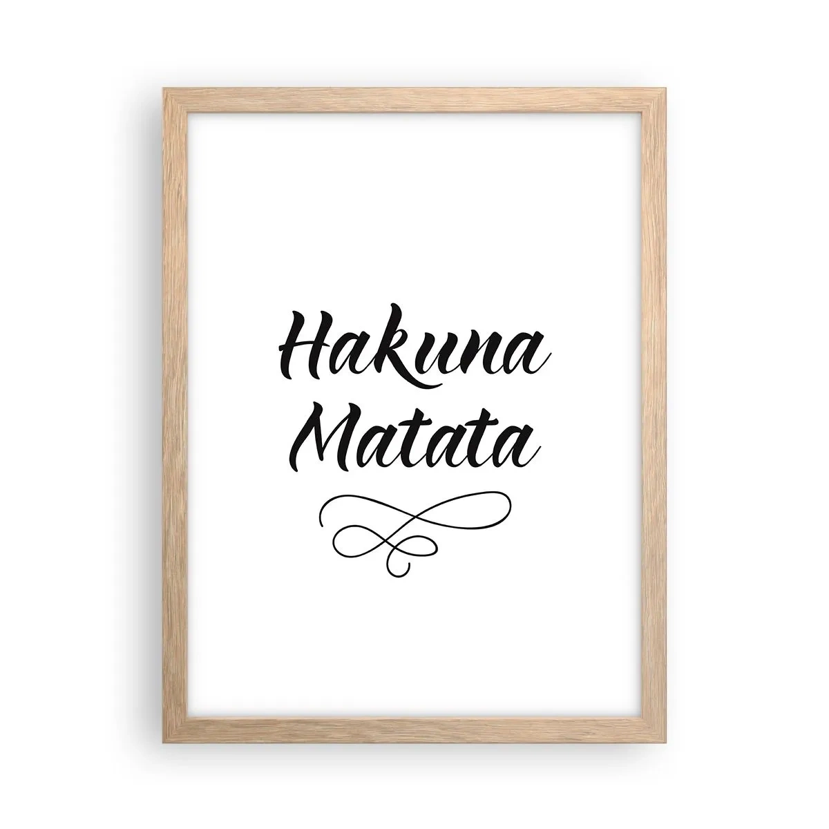 Poster în ramă de stejar deschis - Cel mai bun sfat - 30x40 cm