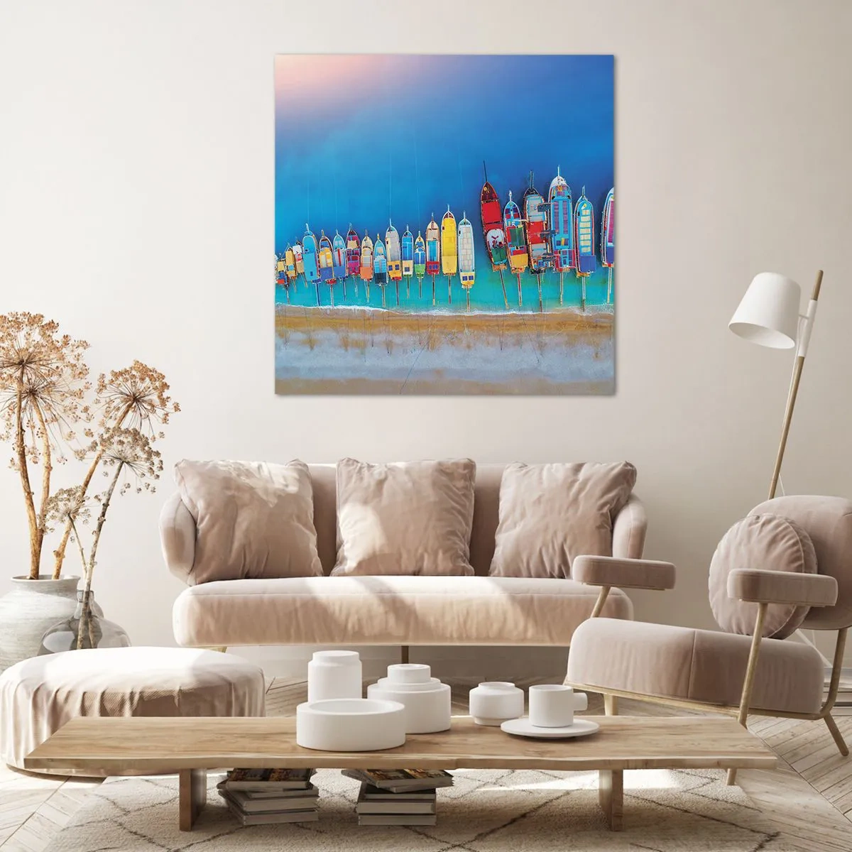 Tablou pe pânză - Din perspectiva unei păsări - 50x50 cm