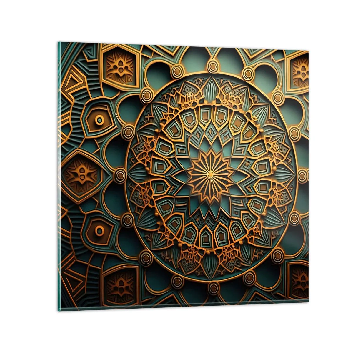 Tablou pe sticlă - În stil arabic - 40x40 cm