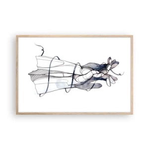 Poster în ramă de stejar deschis - Un studiu al atingerii - 91x61 cm