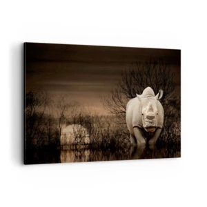 Tablou pe pânză - Albul împotriva naturii - 120x80 cm