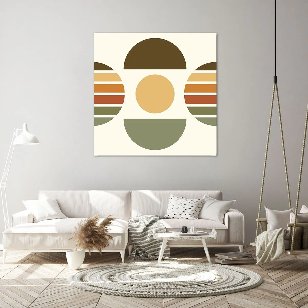 Tablou pe pânză - În culorile pământului - 50x50 cm