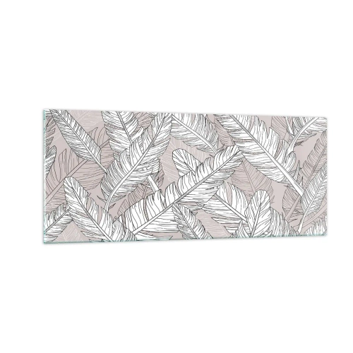 Tablou pe sticlă - Vijelie cu pene - 100x40 cm