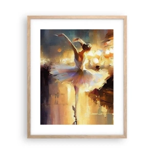 Poster în ramă de stejar deschis - Un miracol în stradă - 40x50 cm