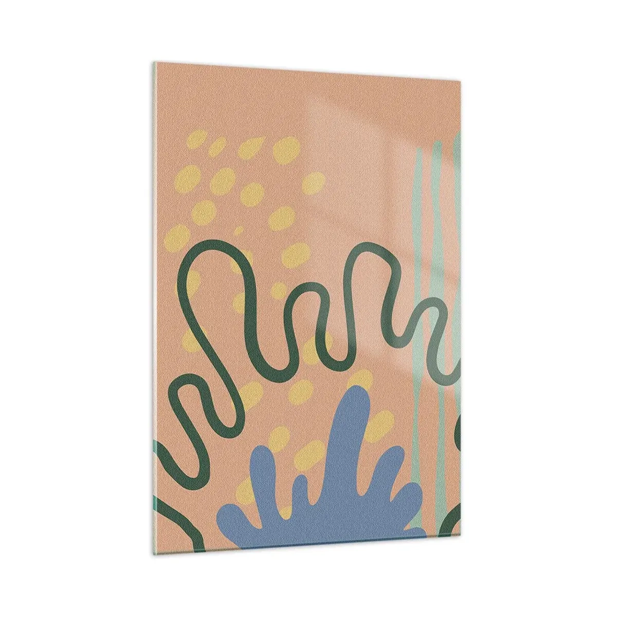 Tablou pe sticlă - Abstracție: diversitatea naturii - 50x70 cm