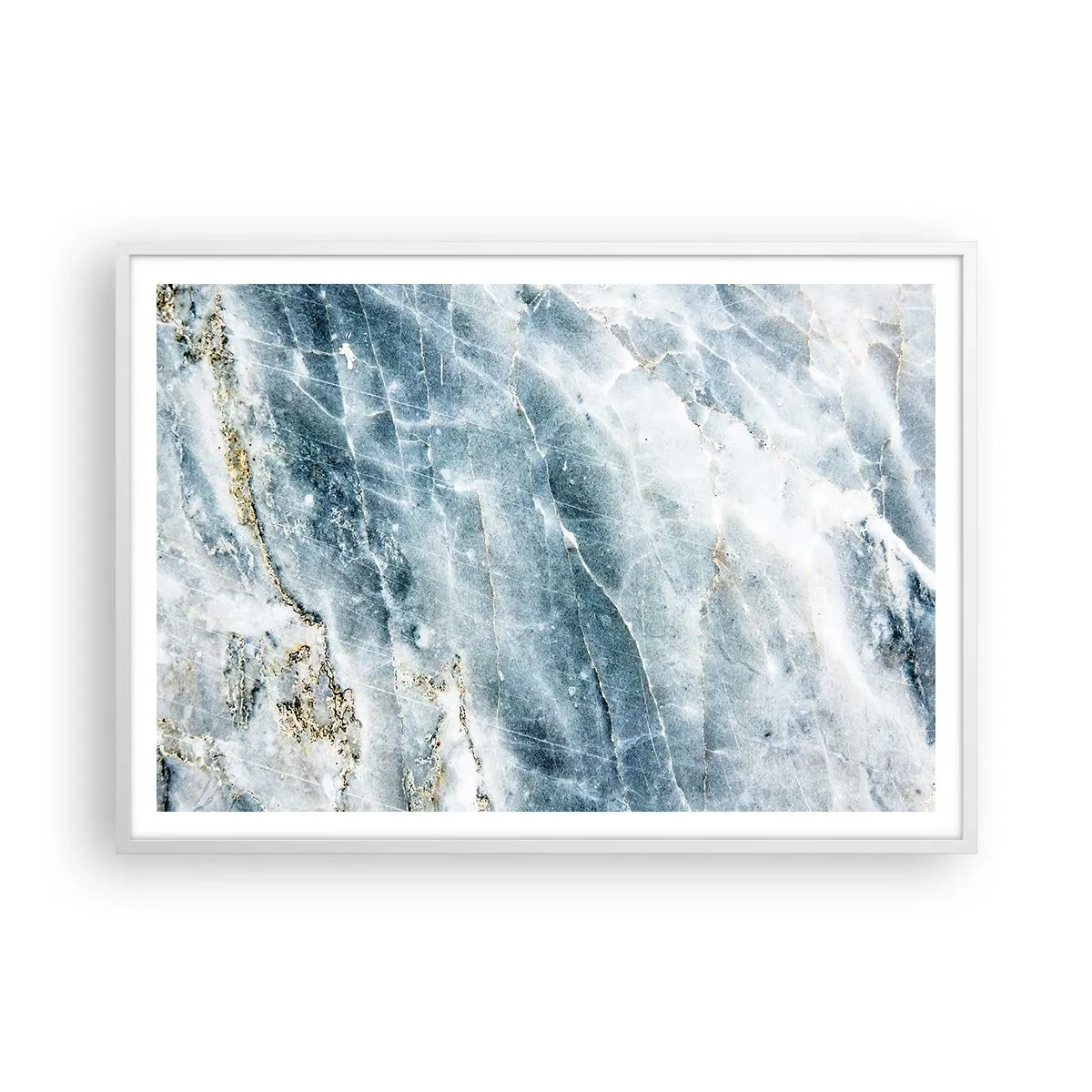 Poster în ramă albă - Lumea de gheață - 100x70 cm