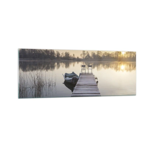 Tablou pe sticlă - O să mă întorc în curând - 140x50 cm